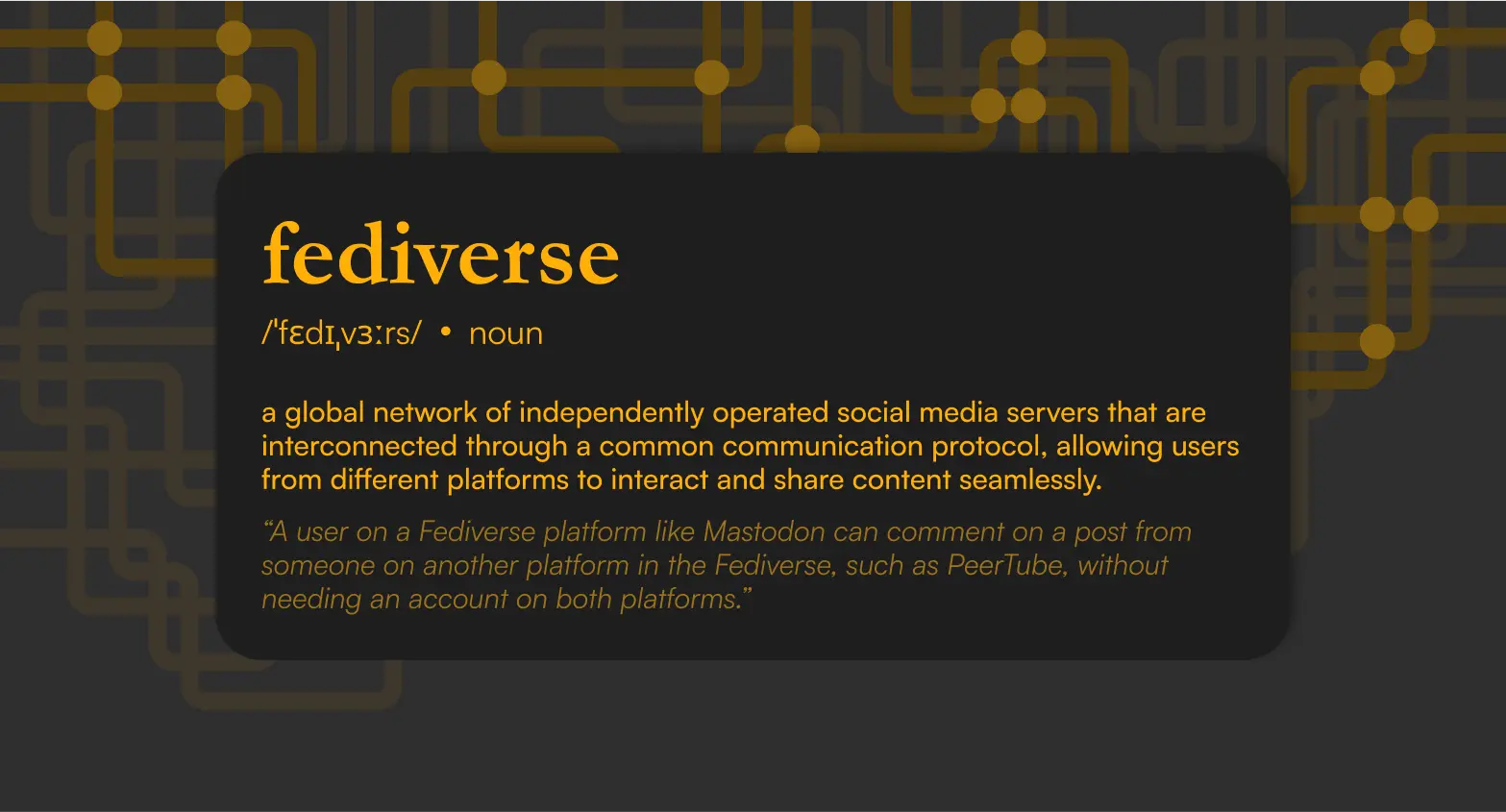 the Fediverse, What is the Fediverse?, Decentralized Social Media