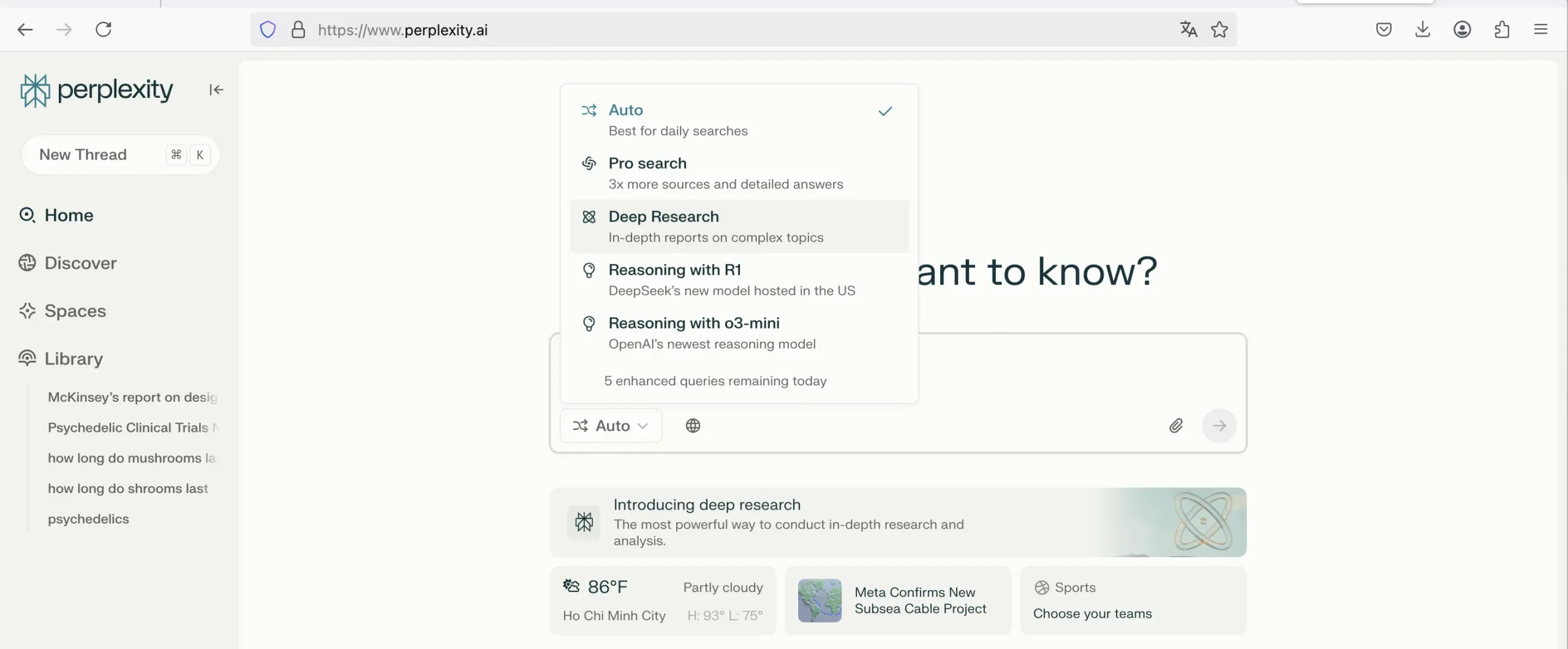 Perplexity Deep Research