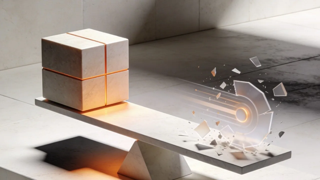 Business wisdom visualization showing reliability over speed as the smarter strategic choice in premium 3D