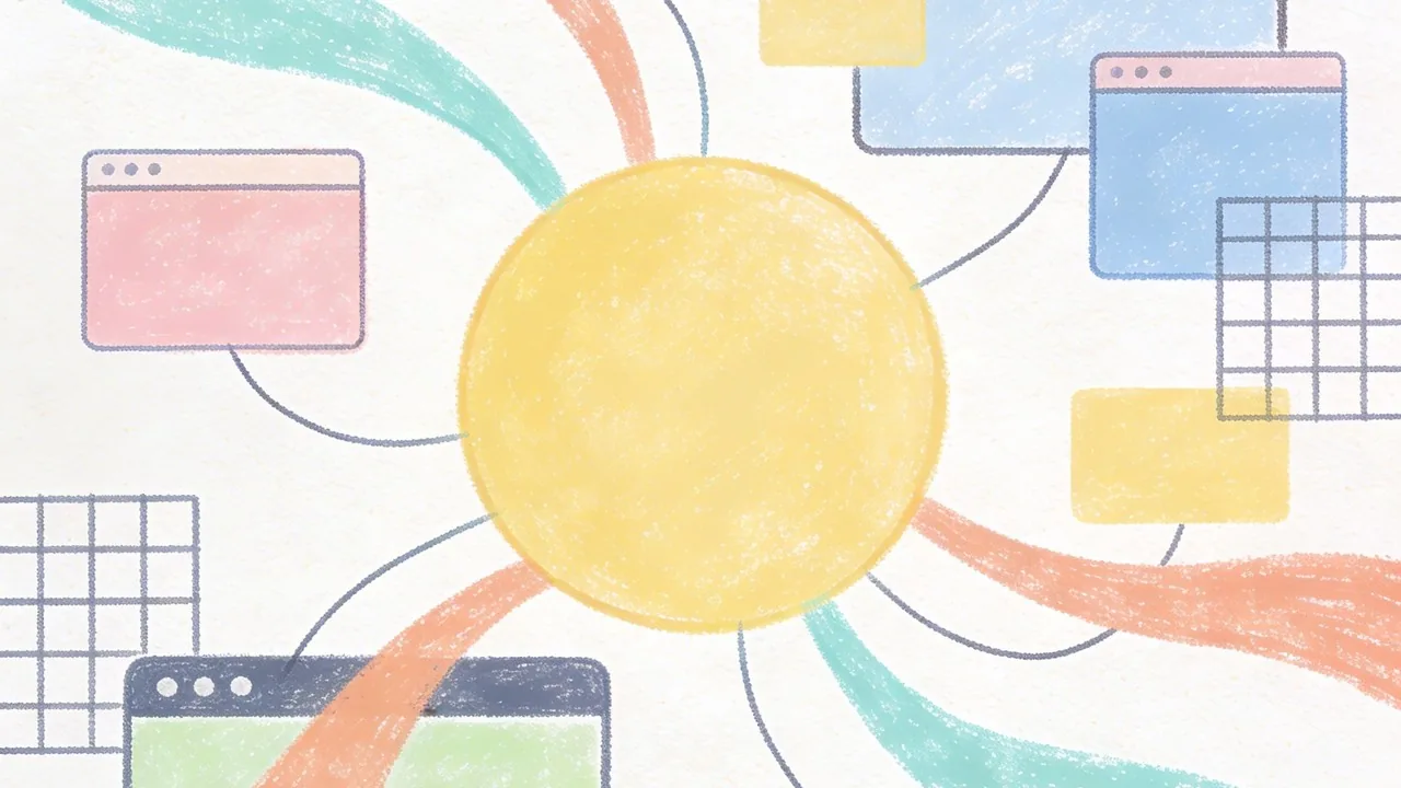 Các yếu tố UI trừu tượng cho thấy cách AI thiết kế dự đoán ý định người dùng thay vì điều hướng truyền thống.