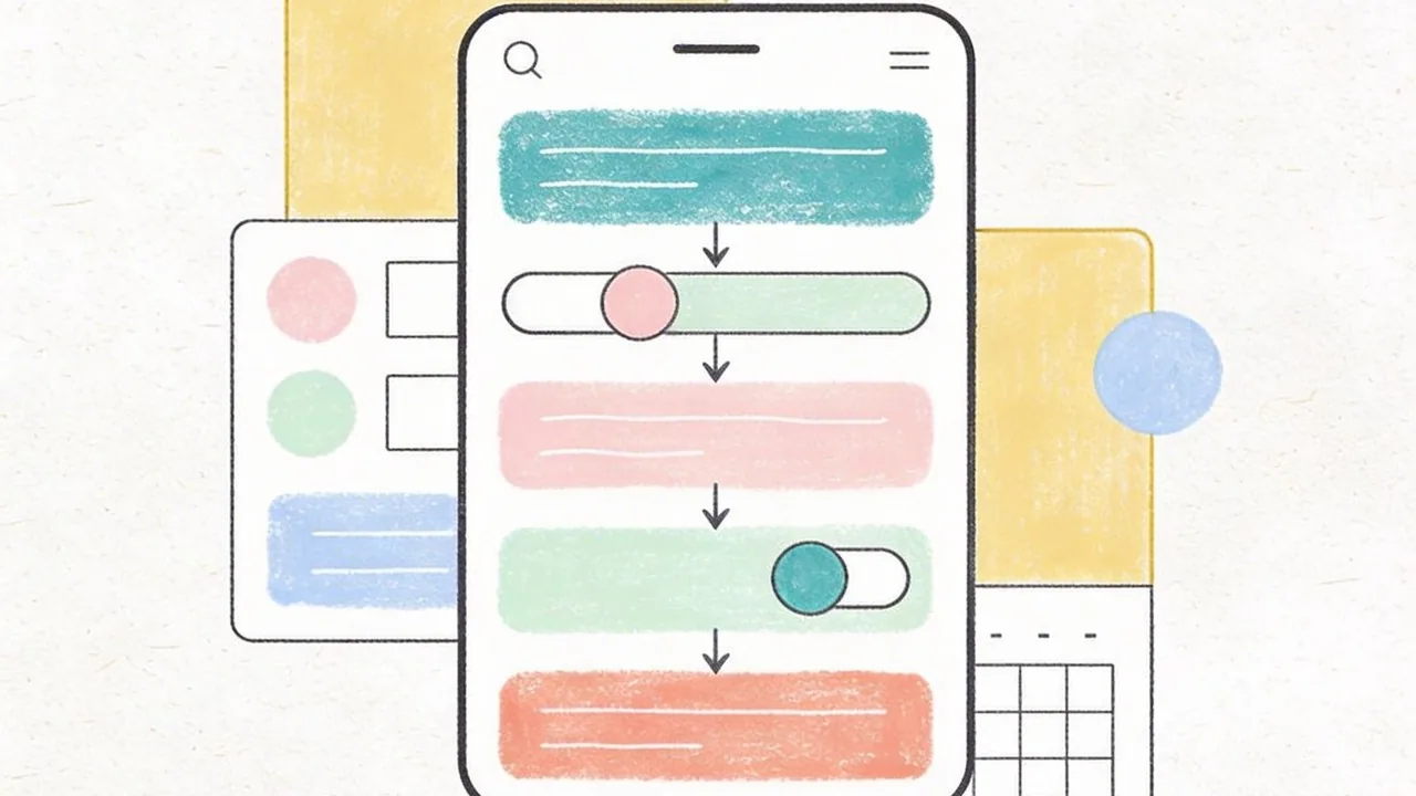 Medical Website Design: Xây dựng niềm tin & Phát triển bệnh nhân 1 Abstract UI/UX flow and calendar cards representing intuitive medical website design for patient booking.